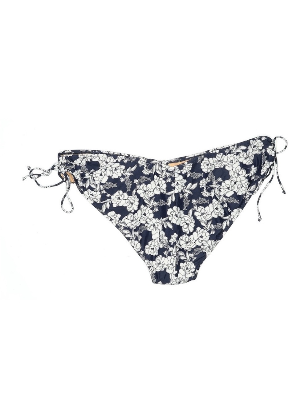 J.Crew Floral Tie Side Bikini Bottoms 2X NWT Navy Magnolia Swim - Picture 3 of 5